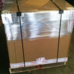 Shrink wrapped and banded box