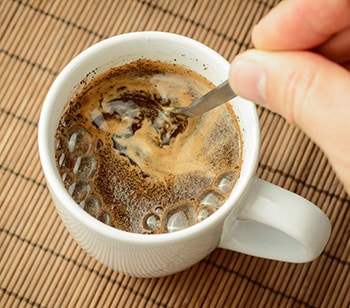 Coffee being stirred